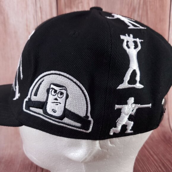 Rare Disney Pixar Toy Story Snapback Hat Unisex One Size Adjustable Black - Picture 11 of 16